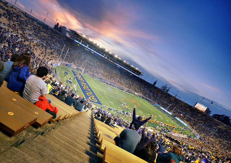 a Golden Bears football game at California Memorial Stadium