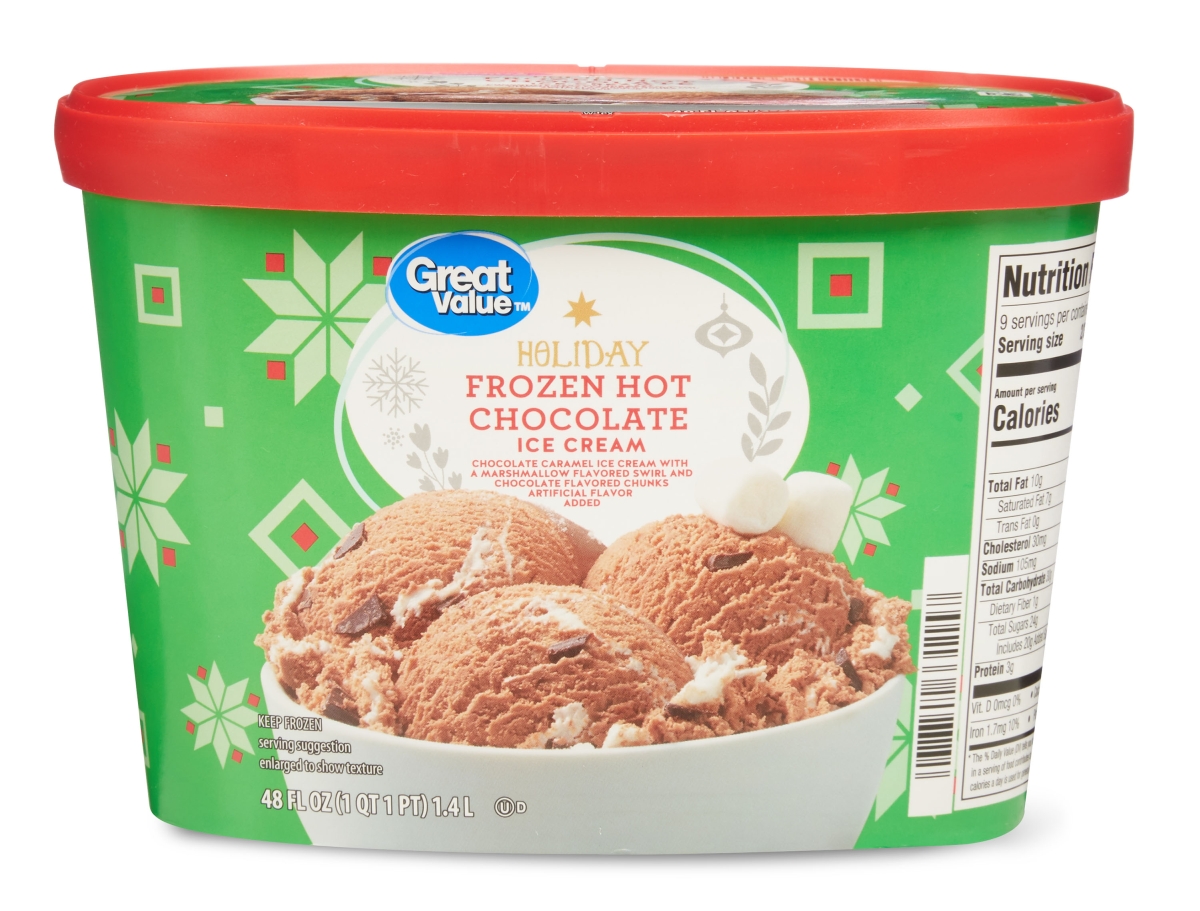 Great Value Holiday Frozen Hot Chocolate Ice Cream