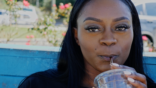 a girl talking about dating and having sex